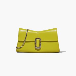Acid Lime Marc Jacobs St. Marc Convertible Clutch | 78QISANVJ