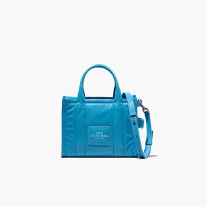 Air Blue Marc Jacobs Shiny Crinkle Mini Tote | 50SFPVGWB