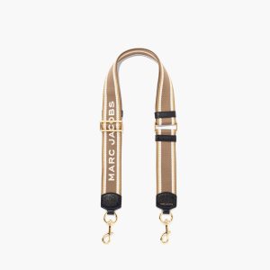 Beige Marc Jacobs Logo Webbing Strap | 26HPQESZA
