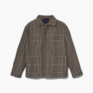 Beige Multi Marc Jacobs Monogram Painters Jacket | 20ZPMTJAB