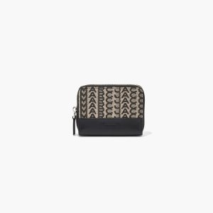 Beige Multi Marc Jacobs Monogram Zip Around Wallet | 45VFPHIDA