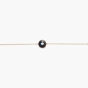Black/Gold Marc Jacobs Medallion Bracelet | 28YCBMPNF