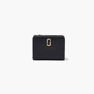 Black Marc Jacobs J Marc Mini Compact Wallet | 69WFKYEND