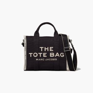 Black Marc Jacobs Jacquard Medium Tote Bag | 47TYMNKUS