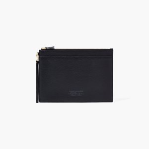 Black Marc Jacobs Large Leather Wristlet | 87BCFATOZ