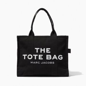 Black Marc Jacobs Large Tote Bag | 93MWKZEVU