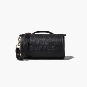 Black Marc Jacobs Leather Duffle Bag | 89VNZIGCX