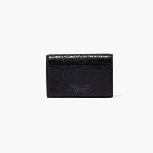 Black Marc Jacobs Leather Small Bifold Wallet | 50UIDTKAJ