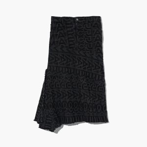 Black Marc Jacobs Monogram Denim Skirt | 25QBWTHPO