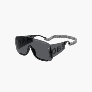 Black Marc Jacobs RUNWAY MONOGRAM SHIELD | 70QNELMCS