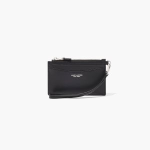 Black Marc Jacobs Slim 84 Top Zip Wristlet | 23LMCYUEF