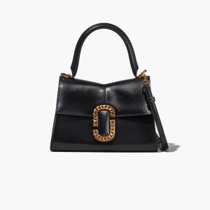 Black Marc Jacobs St. Marc Top Handle | 40SXFAINP