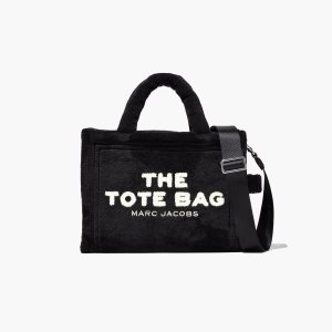 Black Marc Jacobs Terry Medium Tote Bag | 36LAHSWQG