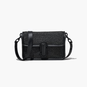 Black Marc Jacobs Woven J Marc Shoulder Bag | 35YQMTJXP
