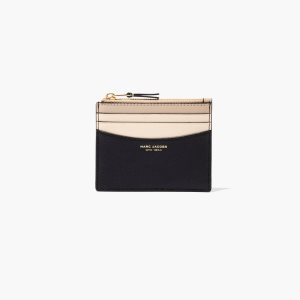Black Multi Marc Jacobs Slim 84 Colorblock Zip Card Case | 18OEWXIYQ