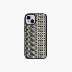 Black/White Marc Jacobs Monogram iPhone 14 3D Case | 24CUQOSVG