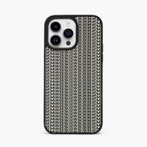 Black/White Marc Jacobs Monogram iPhone 14 Pro Max 3D Case | 70QEJCPID
