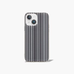 Black/White Marc Jacobs Monogram iPhone Case 14 | 73ZHYFDCG