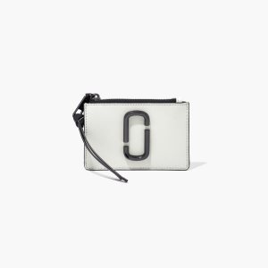 Black/White Marc Jacobs Snapshot Top Zip Multi Wallet | 74QIUEKCM