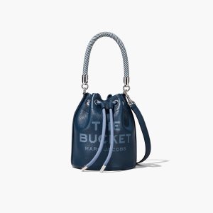 Blue Sea Marc Jacobs Leather Bucket Bag | 56FZYWOAP