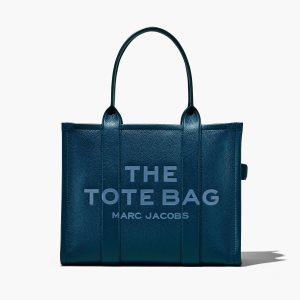 Blue Sea Marc Jacobs Leather Large Tote Bag | 09UFREGLQ