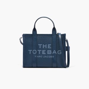 Blue Sea Marc Jacobs Leather Medium Tote Bag | 75TXPJDEV