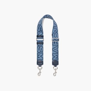 Blue Sea Multi Marc Jacobs Outline Logo Webbing Strap | 75TULRFHI