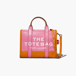 Candy Pink Multi Marc Jacobs Colorblock Medium Tote Bag | 07XSUYHQA
