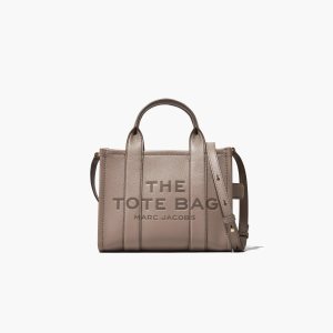 Cement Marc Jacobs Leather Mini Tote Bag | 14QYIPEAJ