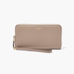 Cement Marc Jacobs Slim 84 Continental Wristlet Wallet | 01ZEFMDVK