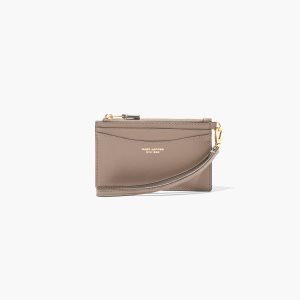 Cement Marc Jacobs Slim 84 Top Zip Wristlet | 58MGCVIUP