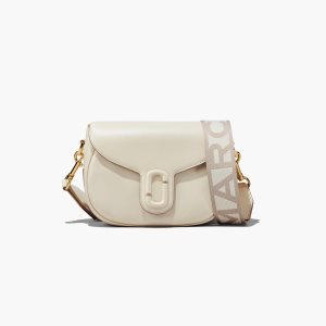 Cloud White Marc Jacobs J Marc Saddle Bag | 76WMPJXFL