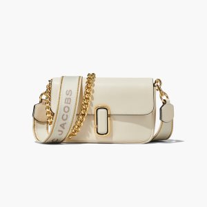 Cloud White Marc Jacobs J Marc Shoulder Bag | 51UYHTWAD