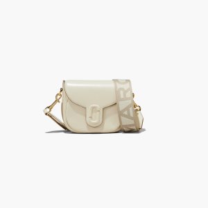 Cloud White Marc Jacobs J Marc Small Saddle Bag | 21RDJWSMQ