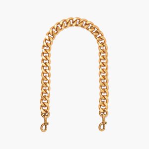 Gold Marc Jacobs Chainlink Shoulder Strap | 65IHTXWKO