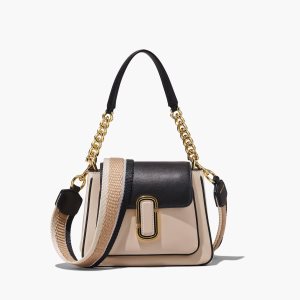 Greige Multi Marc Jacobs Colorblock J Marc Chain Mini Satchel | 17ODBUMCH