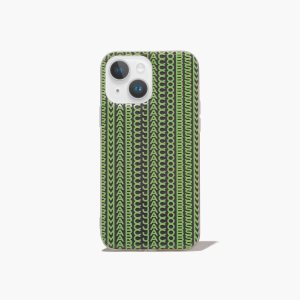 Grey/Fluro Green Marc Jacobs Monogram iPhone Case 14 | 01VTOQYAK