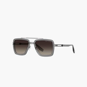 Grey Marc Jacobs Icon Square Pilot Sunglasses | 98CGRNBXJ
