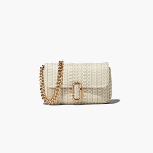 Khaki Marc Jacobs Monogram Leather J Marc Mini Bag | 75GCJTIHW