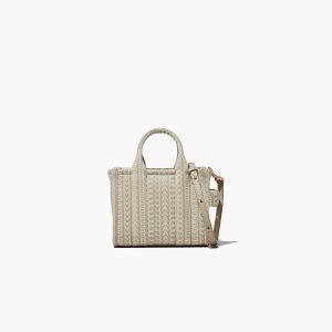 Khaki Marc Jacobs Monogram Leather Micro Tote | 12YCXNEJQ
