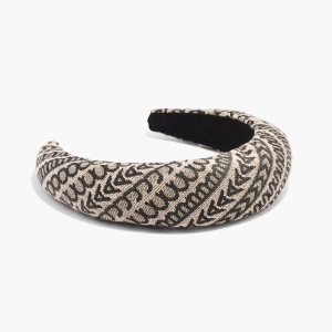 Natural Jacquard Marc Jacobs Monogram Headband | 06MSQBCAH