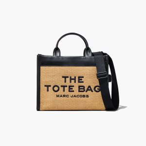 Natural Marc Jacobs Woven Medium Tote Bag | 89REWVYNS