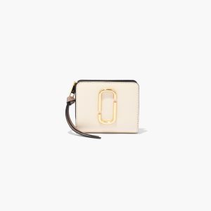 New Cloud White Multi Marc Jacobs Snapshot Mini Compact Wallet | 70MBXQFZE