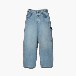 Sun Bleached Denim Marc Jacobs Oversized Carpenter Jean | 86KFAMXCR