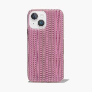 Taupe/Pink Marc Jacobs Monogram iPhone Case 14 Plus | 02KPNVEOZ
