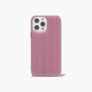 Taupe/Pink Marc Jacobs Monogram iPhone Case 14 Pro | 87ROVGPXC