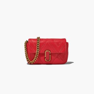 True Red Marc Jacobs Quilted Leather J Marc Mini Bag | 60LKZPERC