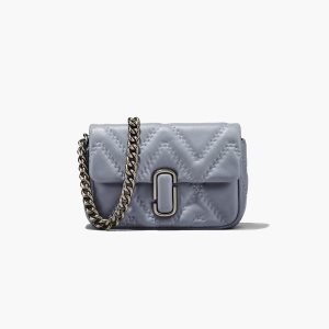 Wolf Grey Marc Jacobs Quilted Leather J Marc Shoulder Bag | 01PZITGWL